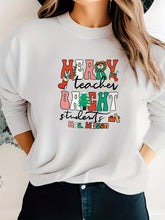 Load image into Gallery viewer,  Women Crewneck Sweatshirt White Pullover Graphic  Alphabets Christmas  Sweatshirt
