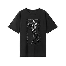 Load image into Gallery viewer, Women Black Crewneck T-Shirt Pullover Graphic T-Shirt
