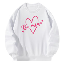 Load image into Gallery viewer, Women Crewneck Sweatshirt White Pullover Graphic Love Sweatshirt
