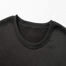 Load image into Gallery viewer, Women Crewneck Sweatshirt Black Pullover Graphic Alphabets Santa  Christmas Sweatshirt
