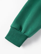 Load image into Gallery viewer, Women Crewneck Sweatshirt Green Pullover Graphic Christmas Element Sweatshirt
