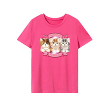 Load image into Gallery viewer, Women Pink Crewneck T-Shirt Pullover Graphic T-Shirt
