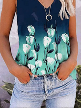 Load image into Gallery viewer, V Neck Floral Loosen Tanks &amp; Camis
