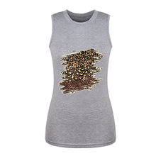 Load image into Gallery viewer, Round Neck Leopard Print Daily Loosen Tanks
