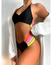 Load image into Gallery viewer, Women&#39;s Swimwear Bikini 2 Piece Swimsuit Rainbow Sexy

