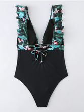 Load image into Gallery viewer, Floral Print One Piece Swimwear
