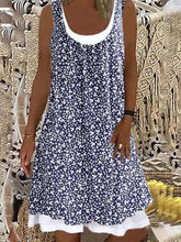 Load image into Gallery viewer, Casual Cotton-Blend Sleeveless Printed Weaving Dress
