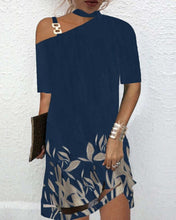 Load image into Gallery viewer, Women Summer Print Shoulder Strap Dress
