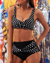 Load image into Gallery viewer, Polka Dot Pattern Print Design Summer Vocation Style Women&#39;s Bikini
