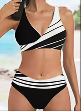 Load image into Gallery viewer, Striped Print Bikini Set
