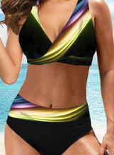 Load image into Gallery viewer, High Waist Multi color Print Bikini Set
