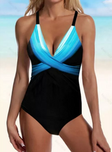 Load image into Gallery viewer, Color Block One-piece Swimwear

