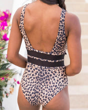 Load image into Gallery viewer, Sexy One Piece Swimsuit Women Bathing Suit Leopard Snake Printed Push Up
