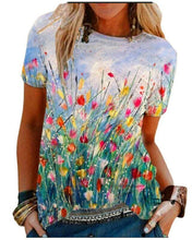 Load image into Gallery viewer, Floral art t-shirt
