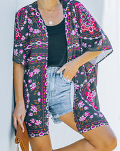 Load image into Gallery viewer, Women&#39;s Floral Kimono Cardigan Open Front Cover Ups
