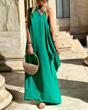Load image into Gallery viewer, Women&#39;s Green Pure Sleeveless Maxi Dress
