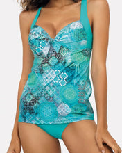 Load image into Gallery viewer, Women Printed Swimsuit Vintage Sexy Tankini Set
