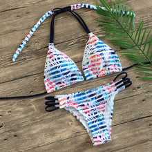Load image into Gallery viewer, Push Up Sexy Bikinis 2022 New Swimwear Women Floral Print Bikini Stripe
