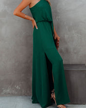 Load image into Gallery viewer, Women&#39;s One Shoulder High Side Slit Maxi Dresses
