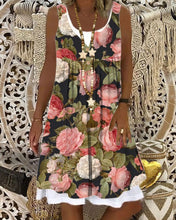 Load image into Gallery viewer, Women&#39;s Casual Floral Printed Sleeveless Dresses
