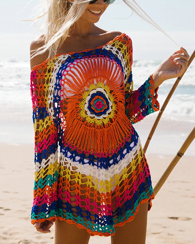 Women's Colorful Sun Protection Swimsuit Cover Ups