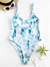 Load image into Gallery viewer, Ocean Print Reversible One-piece Swimsuit
