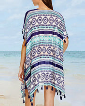 Load image into Gallery viewer, Women&#39;s Boho Milticolor Allover Print Tassel Cover Ups
