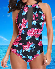 Load image into Gallery viewer, Women&#39;s Patchwork One-piece Swimsuits Print Floral

