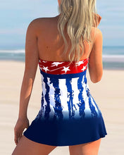 Load image into Gallery viewer, Women New Fashion American Flag Printed Tankinis

