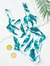 Load image into Gallery viewer, Floral Print One Piece Monokini Swimsuit
