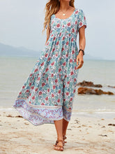 Load image into Gallery viewer, Holiday Cotton-Blend Floral Weaving Dress
