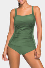 Load image into Gallery viewer, Green Square Neck Body Shaping Tankini Set
