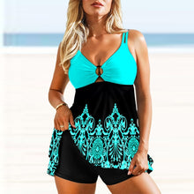 Load image into Gallery viewer, Floral Print Tankini Swimsuit
