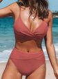Load image into Gallery viewer, Polyester Solid Bikinis Swimwear
