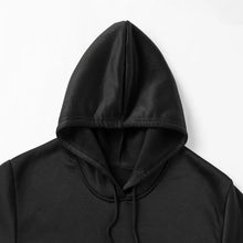 Load image into Gallery viewer, Women Hoody Sweatshirt Black Pullover Graphic Alphabets GOOD VIBES Sweatshirt
