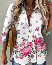 Load image into Gallery viewer, Women Casual Loose Elegant Floral Printed Blouses

