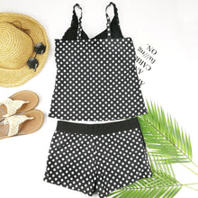 Load image into Gallery viewer, Polka Dots Tankini Push Up Swimsuit
