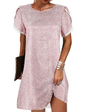 Load image into Gallery viewer, Women&#39;s Summer Polka Dot Crew Neck Dress
