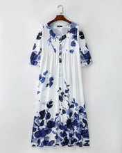 Load image into Gallery viewer, Buttoned Floral Loosen Dresses

