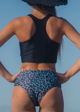 Load image into Gallery viewer, Mesh Panel High Waist Leopard Print Bikini Set
