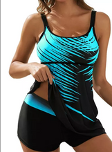 Load image into Gallery viewer, Polyester Color Block Tankinis Swimwear
