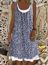 Load image into Gallery viewer, Casual Cotton-Blend Sleeveless Printed Weaving Dress
