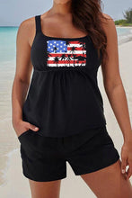 Load image into Gallery viewer, Flag Print Tankini Sets
