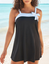 Load image into Gallery viewer, Bow Trim Swimdress Tankini Sets
