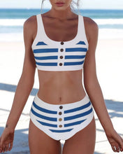 Load image into Gallery viewer, Sexy Striped Bikin Holiday Beach
