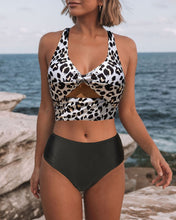 Load image into Gallery viewer, Leopard Print High Waist Bikini
