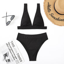 Load image into Gallery viewer, Women&#39;s Split Sexy  High Waist Two Pieces Swimsuits
