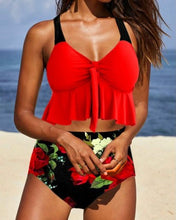 Load image into Gallery viewer, Swimsuit for Women Two Piece Sexy Red Beach Tankinis
