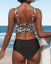 Load image into Gallery viewer, Leopard Print High Waist Bikini
