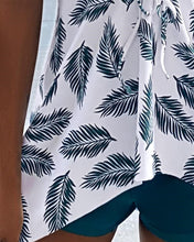 Load image into Gallery viewer, Random Tropical Drawstring Shorts Tankini Swimsuit
